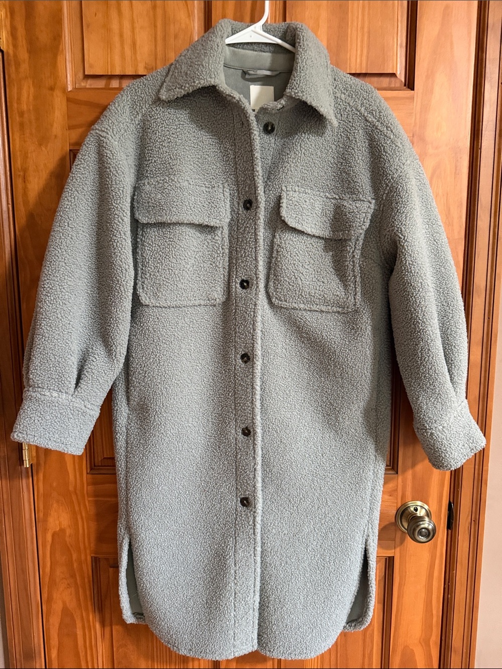 H&M Long Teddy Shacket - Picture 4 of 7